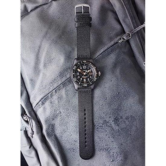 TIMEX Expedition Free-dive Ocean Black Dial Plastic Mineral Glass Solar 5 ATM Water Resistant 44MM Watch TW2V40500 Mens