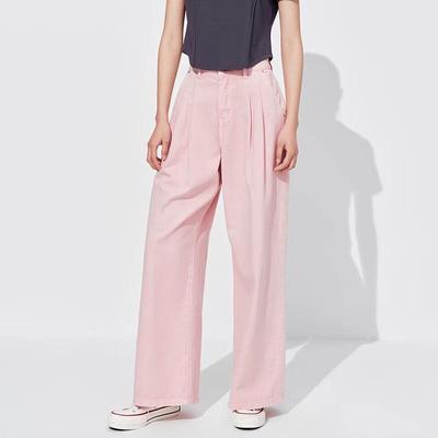 Sweet Basil Women's High-Waist Wide-Leg Denim Jeans
