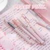 5 pièces/ensemble Ins simplicité Gel stylo coréen couleur unie 0.5MM noir mignon stylos belle papeterie stylos école étudiant/fournitures de bureau