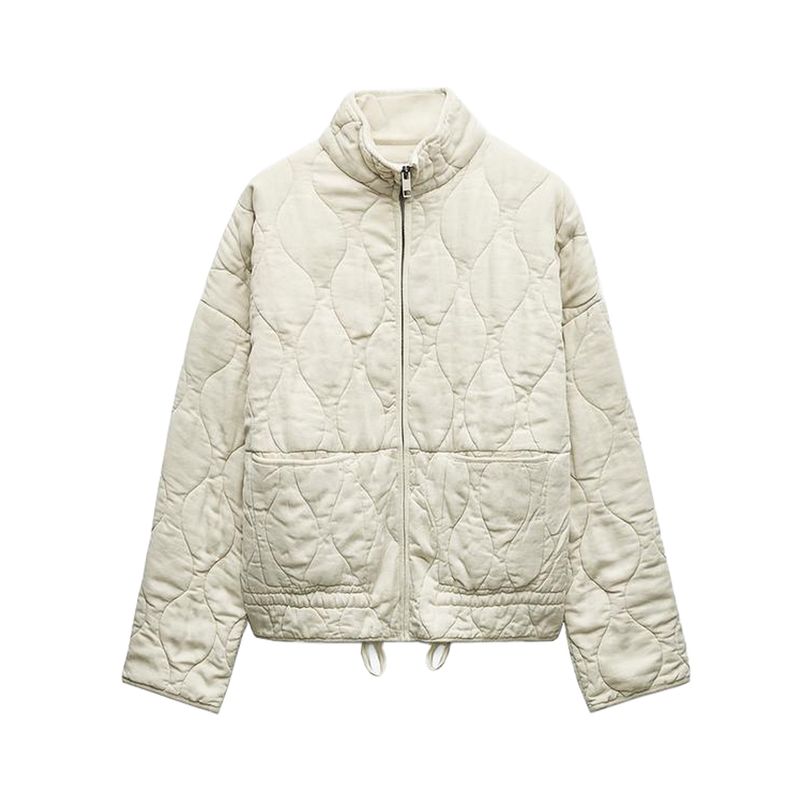 Spring New Women's Clothing Half Turtleneck Heattech Cotton Jacket Outwear 7627040 4088242 4088052