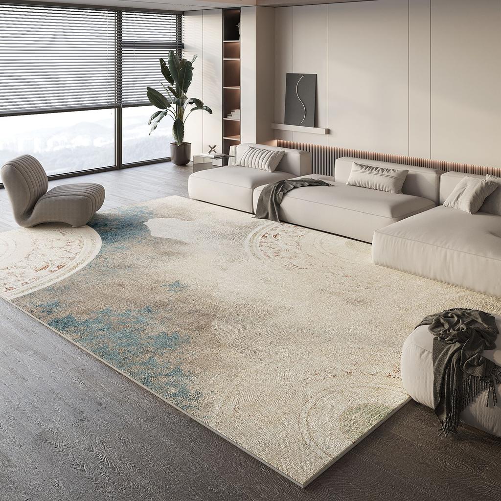 Minimalist Abstract Line Carpet Nordic Gray Artistic Decorative Rug Large Size Living Room Carpet Bedroom Easy Clean Bedside Rug
