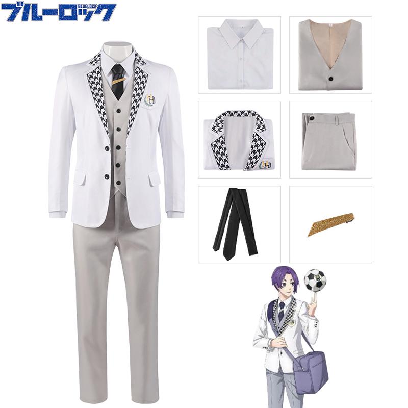 

Blue Lock Рео Микаге Косплей Костюм Костюм Брюки Хэллоуин Карнавальная Вечеринка Униформа S