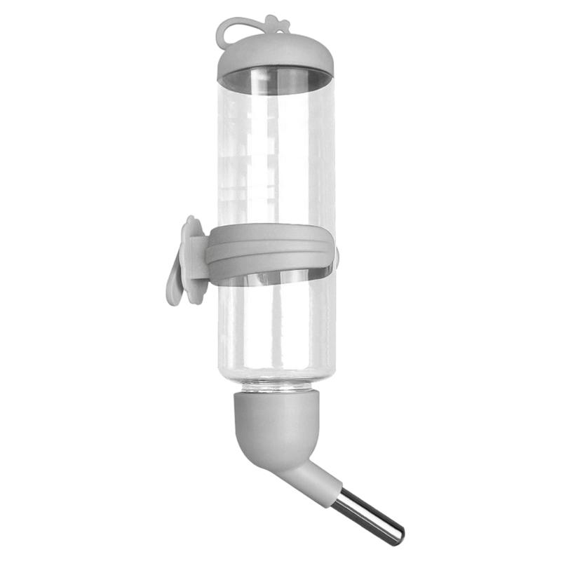 Plastic Water Feeder Bottle Hangings Auto Dispenser Drinker Hamster Small Pet Drinking Stainless Steel-Pipe Fountain