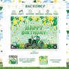 Tractor Birthday Party Decorations, Farm Green Tractor Theme Birthday Decorations Backdrop Balloon Garland Arch Banner Cake Cupcake Topper Tractor