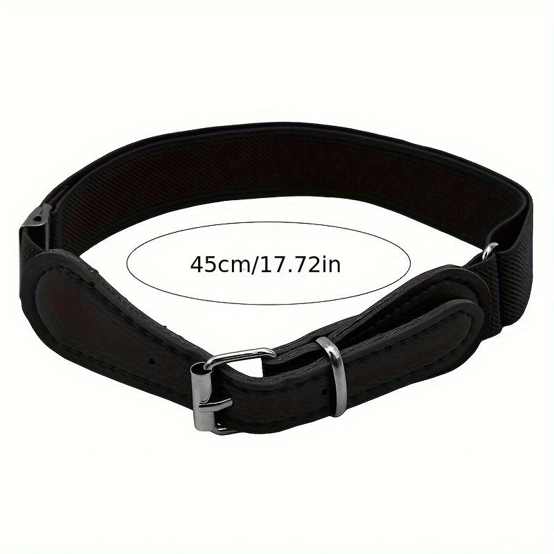 Girls Elastic Belt with Heart Shaped Metal Buckle Cute Stretch Waistband for Jeans & Dresses Adjustable Kids Waist Belt