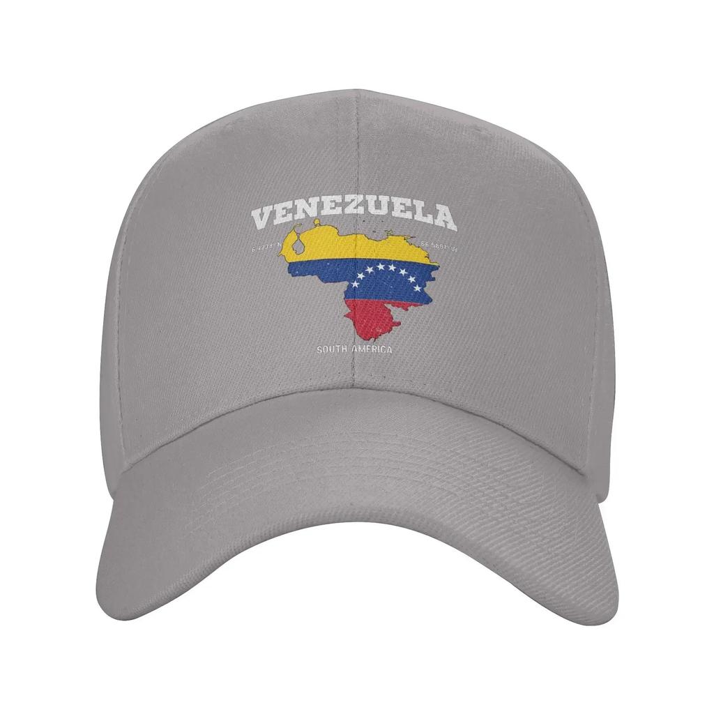Men WomenVenezuelan Flag Map Hats Retro Baseball Caps Adjustable Casual Wear