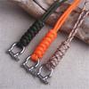 D Bow Buckle Paracord Keychain Outdoor Style Anti-lost Chain Umbrella Rope Keyring Braided Wrist Rope Parachute Cord Keychain
