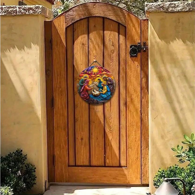 2D Atmosfär Trädekorationer, Väggprydnader, Hemdekorationer och Dörrskyltar