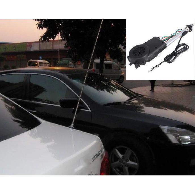 AM FM Transmitter Aerials Electric Antenna Automatic Telescopic Exterior Vehicle Accessories 12V For Car Radio Audio Universal