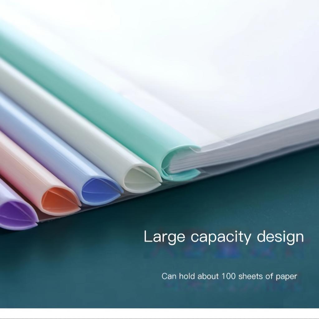 Durable A4 Pull-Out File Folder - Transparent, Thickened Document Organizer for Office Supplies