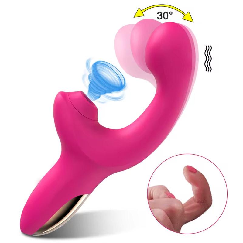 Leistungsstarker Dildovibrator mit 20 Geschwindigkeiten, weiblicher Klitoris-Sauger, Vakuum-Klitorisstimulator, Waren für Erwachsene, Fingerwackeln, Sexspielzeug für Frauen