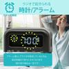 OHM AudioComm Compact Rechargeable PLL Digital Pocket Radio with Clock and Black RAD-P332N-K 03-7052 2-Band Alarm,