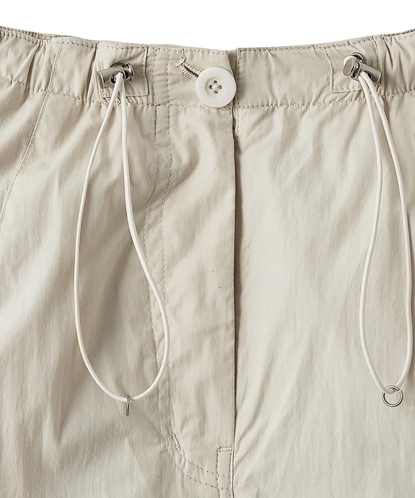 Noir For Woman Padded Parachute Skirt (Cream)