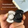 Stainless Steel Triple Cube Spinner EDC Toy Coin Clicker Decompression Tool