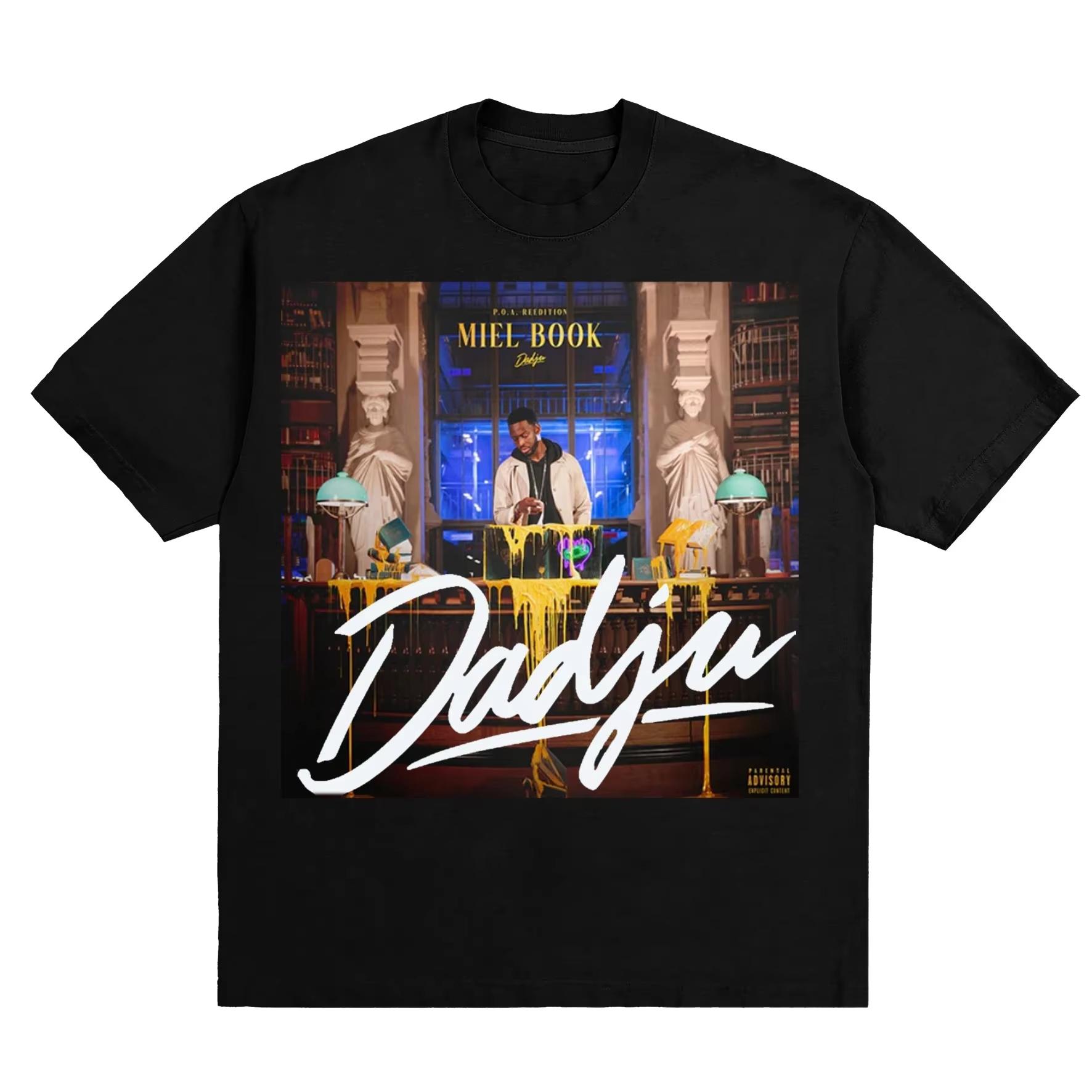 

Vintage French Hip Hop Singer Hiphop Fahion Dadju T-shirt Men Fashion Prue Cotton Tshirts Male Hip Hop Gothic Unseix Tees Top... S