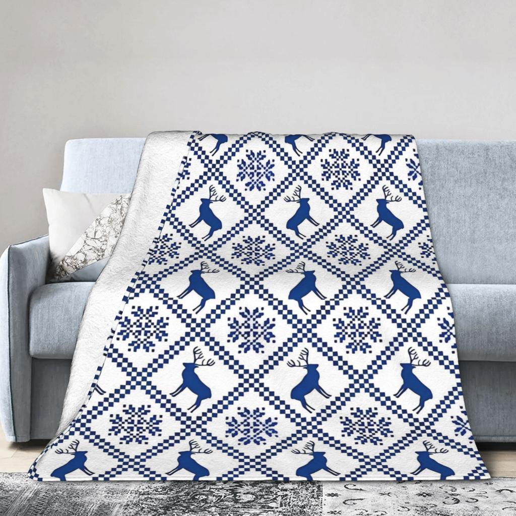 Merry Christmas Fleece Throw Blankets New Year Blanket for Bedding Bedroom Ultra-Soft Bed Rug
