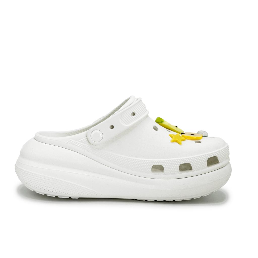 Crocs Crush Clog Rock Sugar Apple EVA Summer Fresh Cute Fruit Decorative Buckle Graffiti Hole Shoes Women's Pale Teal