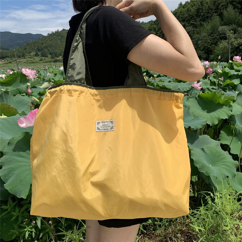 Najlepiej sprzedająca się ekologiczna poliestrowa składana torba na zakupy – bardzo duża, przenośna torba na ramię