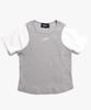 PEACE MAKER Ts Knit Sleeveless Layered Tee (Grey)