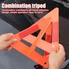 Foldable Cars Stop Sign Stand Red Traffic Warning Sign  Car Accessories