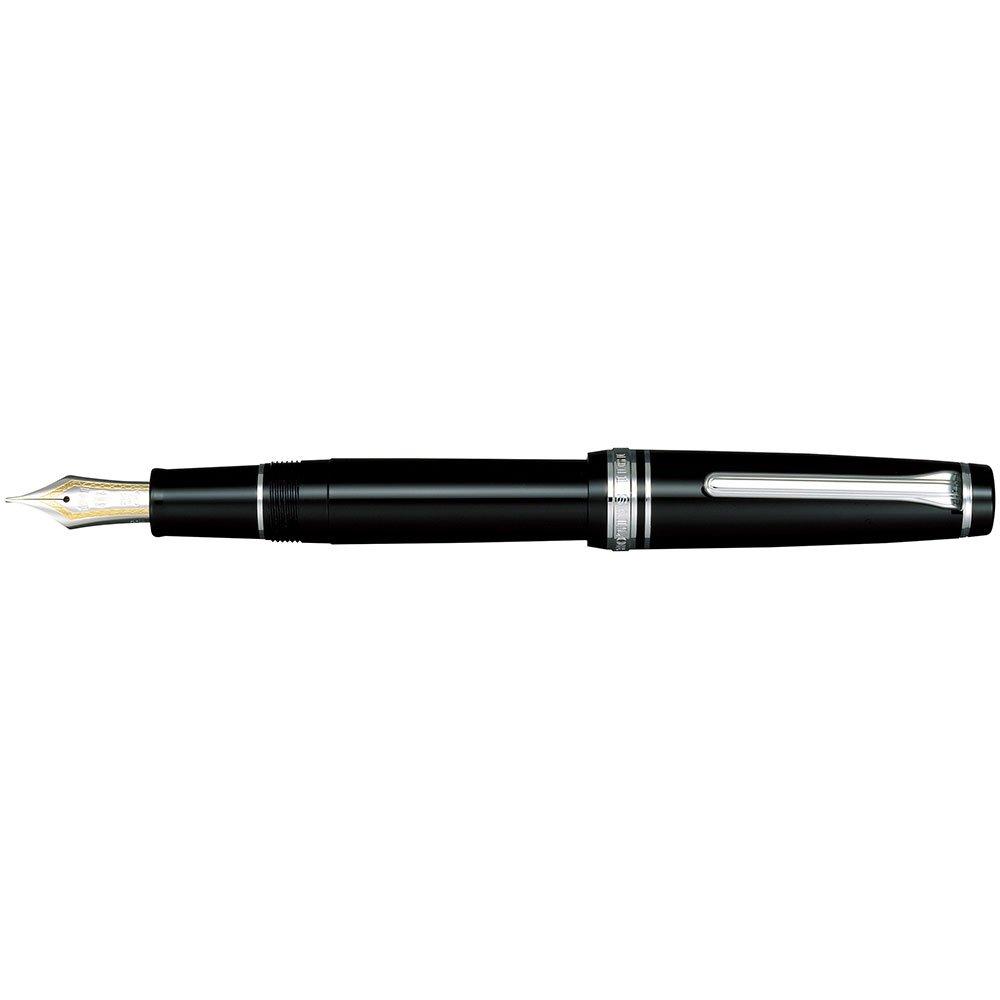 Sailor Fountain Pen Professional Gear Silver Black Fine Point 11-2037-220