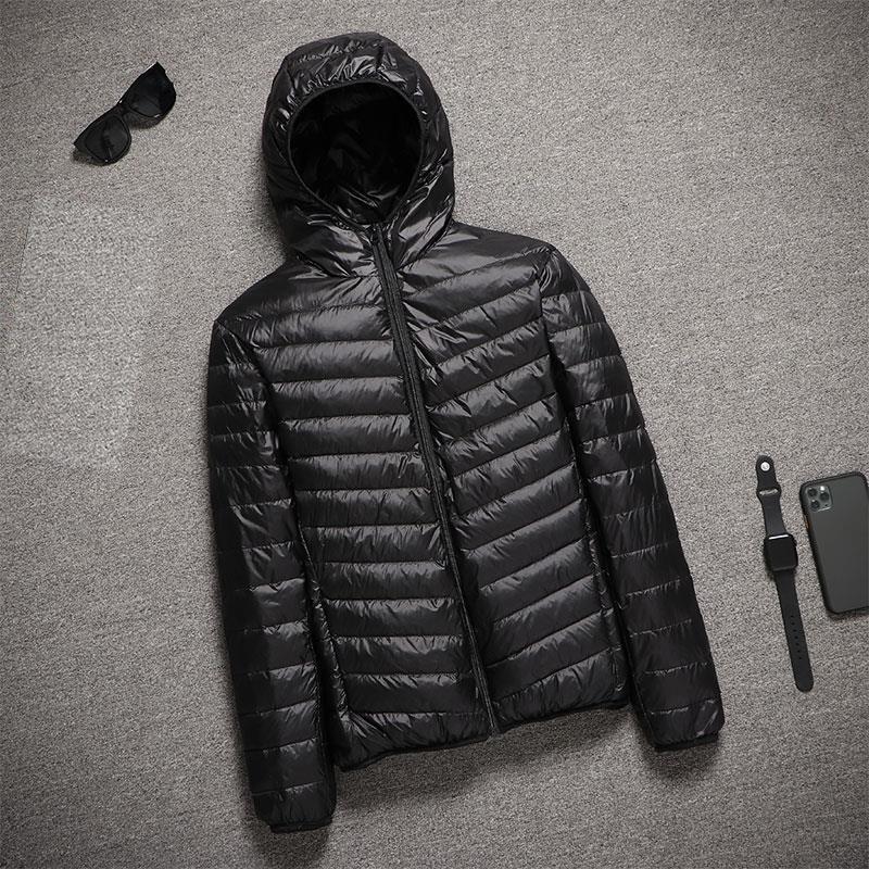 2026 Nuovo Cappotto Trapuntato Ultraleggero con Cappuccio per l'Inverno Caldo Piumini Leggeri Giubbotti Piumati Leggeri Giubbotti da Uomo Primavera