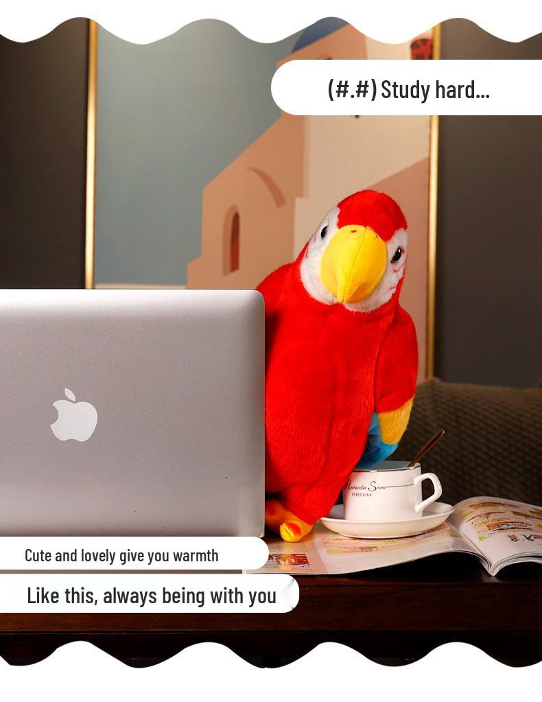 Macaw Plush Toy Figurine: Children's Day & Birthday Gift for Girls