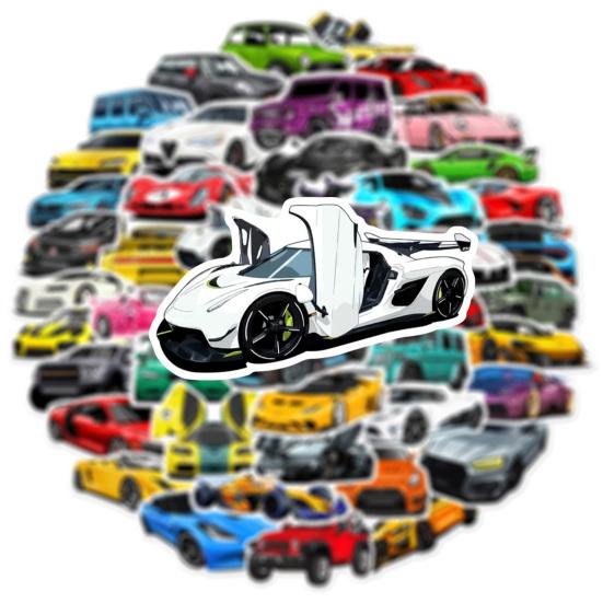 

Наклейки на спортивные автомобили, самоклеящиеся, с несколькими узорами, водонепроницаемые, без оставленных следов, съемные, DIY, автомобильные фанаты, подарок, бампер, гоночный велосипед, наклейки на гитару, подарок
