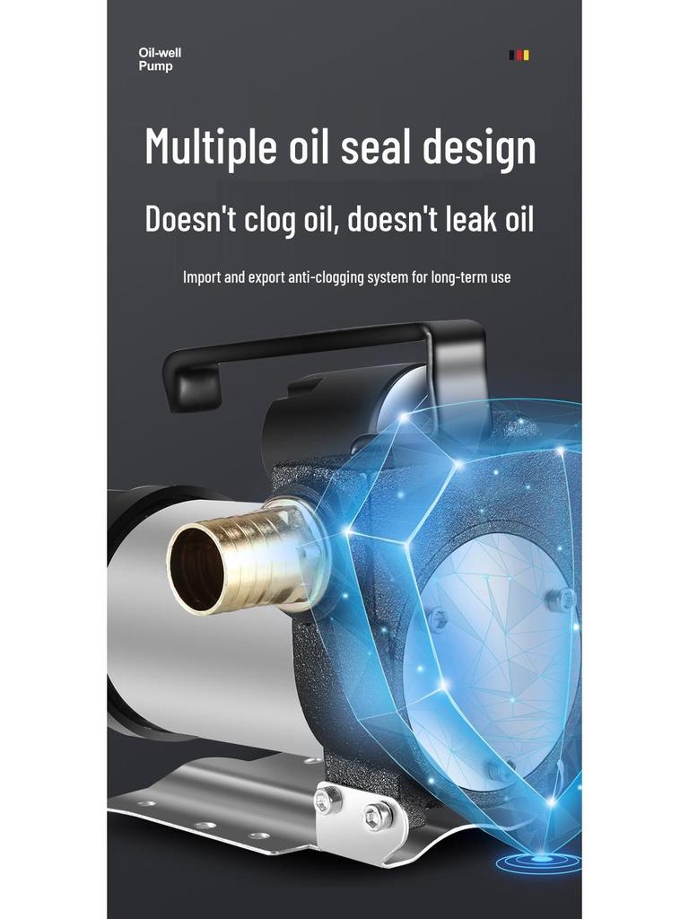 Electric Oil Pump 12v/24v Universal, 220v Diesel Pump, Self-Priming Refueling System