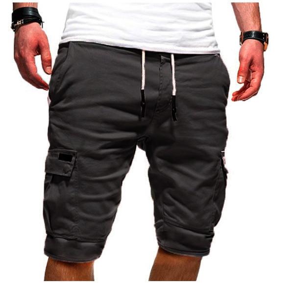 Sommer Y2K All Match Hose Einfarbig Streetwear Elegante Mode Halbhose Multi Pocket Shorts Herrenbekleidung