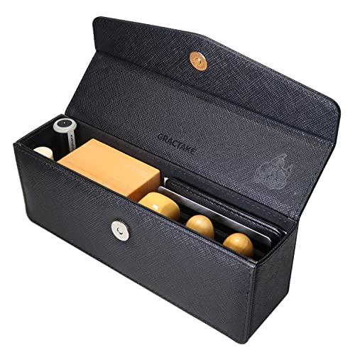 

GRACTAKE [Business Prosperity] Seal Case for Corporate Use, Holds 5-6 Rubber Stamps (Registered Seal, Bank Seal, Square Seal, Personal Seal, Horizonta