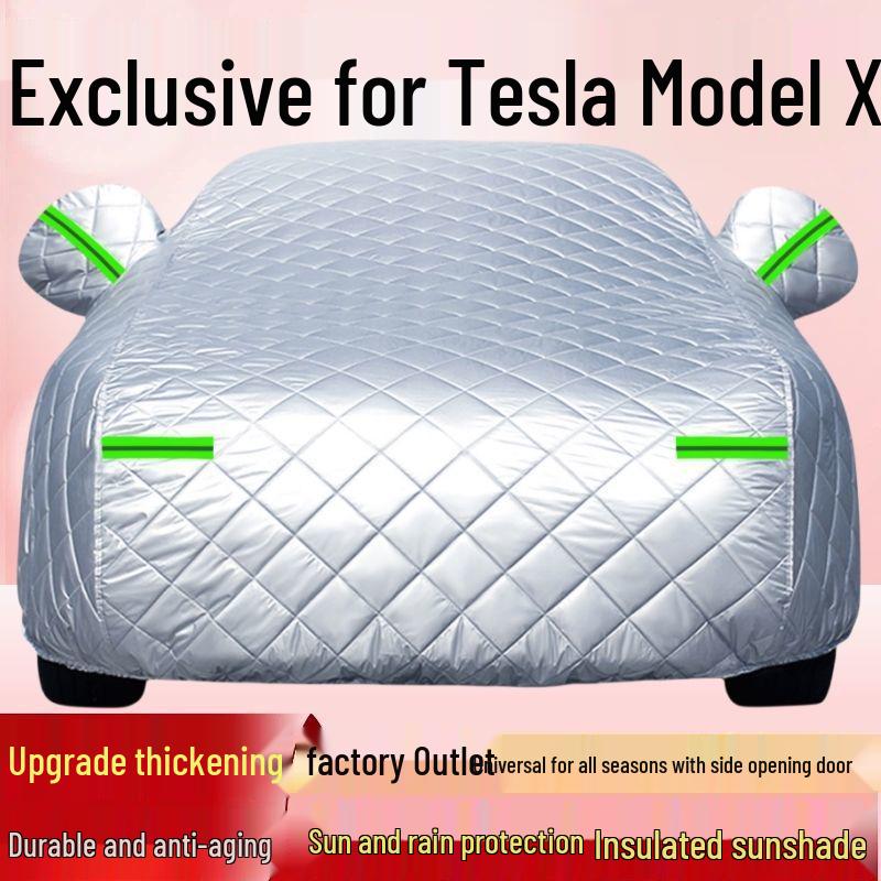 

Tesla Model X All-Weather Car Cover: Sun, Hail, Rain, Dust Protection & Thermal Insulation Tesla Model X