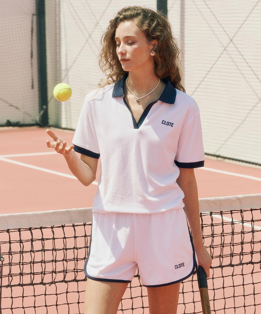 CLOTE Soft Terry Shorts - White