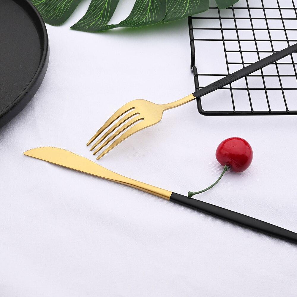 6Pcs Rianbow Matte Abendessen Gabel Edelstahl Geschirr Besteck Küche Gabel Hotel Familie Geschirr Besteck Besteck Set