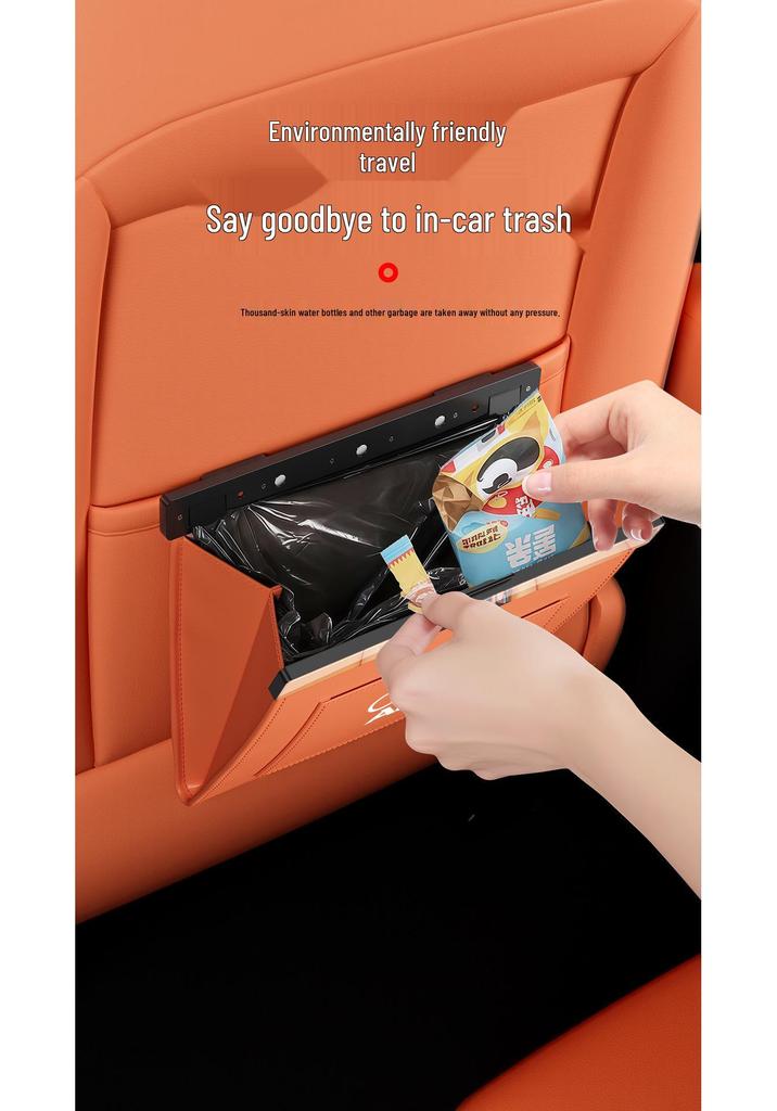 BYD Song Car Seat Back Magnetic Waterproof Leather Storage and Trash Bag