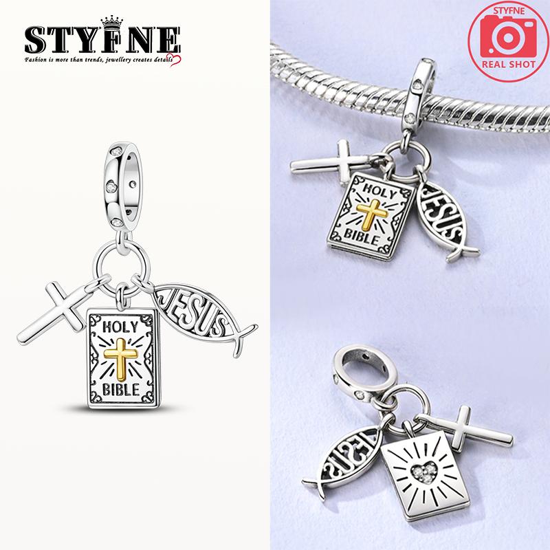 

Sacred Bible Cross Pendants Copper Original Beads Fit Original Charms Bracelet Beads Jewelry Gifts For Women