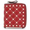 Auth VALENTINO Rockstud Compact Bifold Wallet Leather Va5516eh