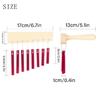 8 Winds Chimes Hanging Decorations with Knock Rod Educational Tool Aluminum Pipe Wood Constructions Winds Bells Pipe