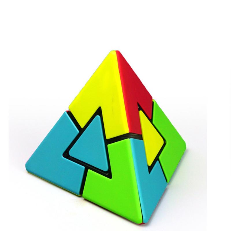 Kunststoff Smart Cube Pyramide Speed Cube Magnetischer Lade-Würfel Zauberwürfel Puzzle Spielzeug