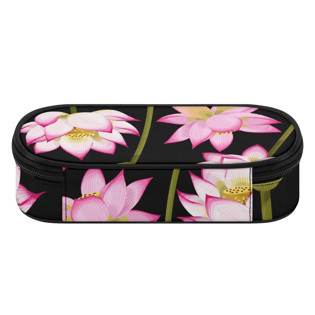 Stationery Pencil Case Smooth Zipper High Capacity 300D Polyester with Main Compartment Mesh Pocket and Pen Slots for Boys Girls