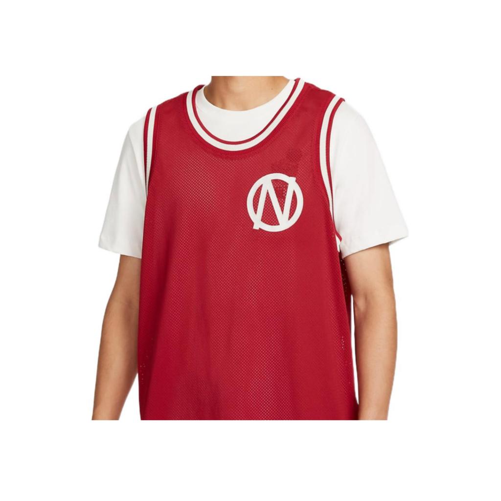 Nike Solid Color Logo Crew Neck Basketball Tank Top Men Tops Red DQ6171-687