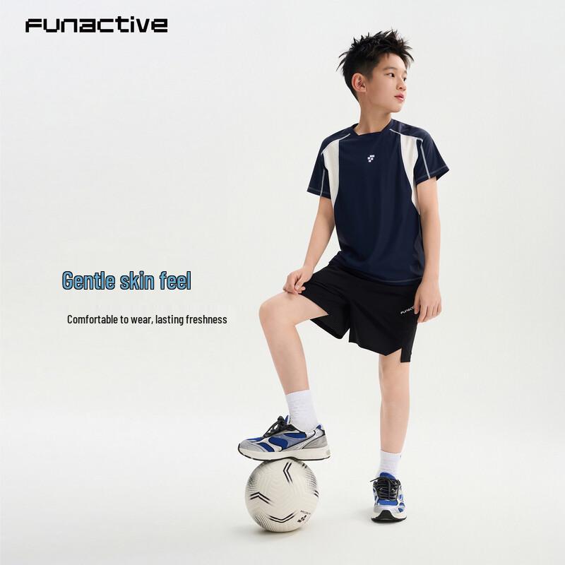FUN ACTIVE Boys' Lightweight Breathable Sports Cargo Shorts