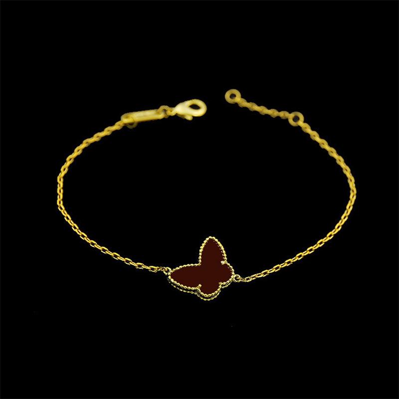 Pulseira Simples Estilo Frio INS Borboleta: Design Suave e Fresco Japonês e Coreano com Carcaça Branca para Mulheres