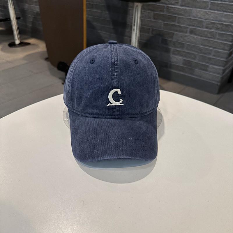 

Trendy Cotton Brim Hat With Letter Design Breathable Sun Protection For Outdoor Activities темно-синий