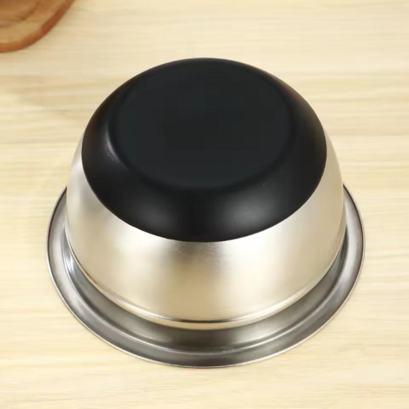 1pc Salad Bowl Mixing Bowls with Lids and Non Slip Bases Stainless Steel Mixing Bowls Set for Baking Nesting Storage Bowls