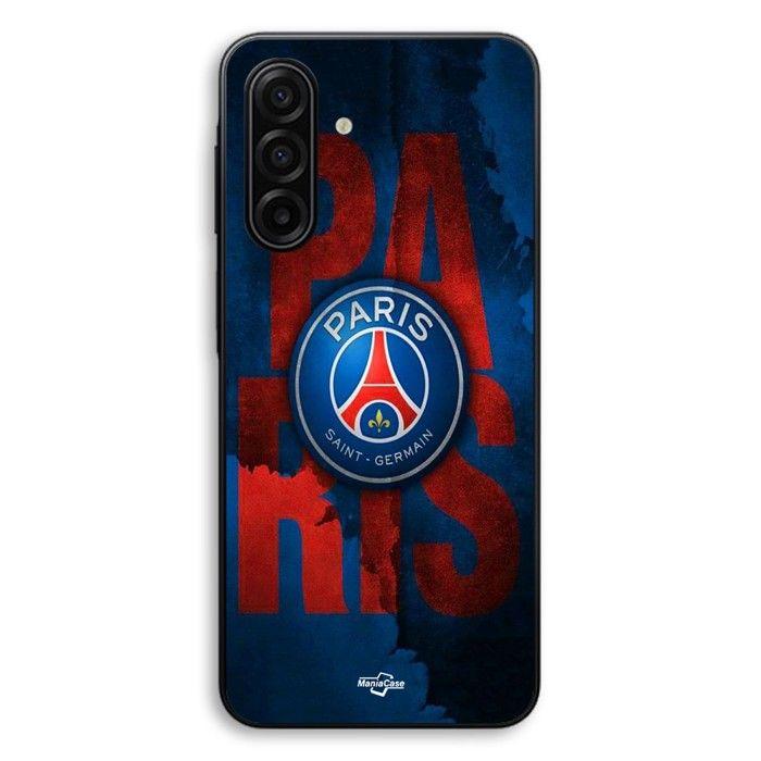 Coque de téléphone - MANIACASE - Samsung Galaxy A27 - Silicone TPU - Noir - Paris Saint-Germain FC Logo