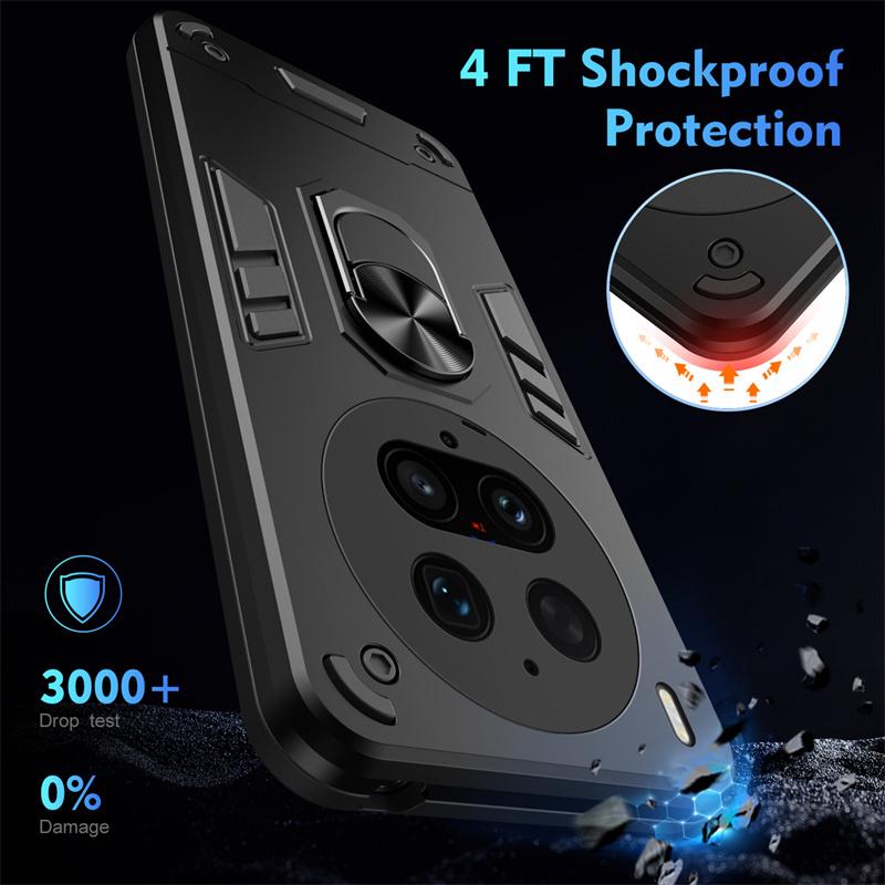 Military Grade Armor Case for Vivo X300 Ultra Protective Cover Shockproof Ring Stand Holder Fundas Coque