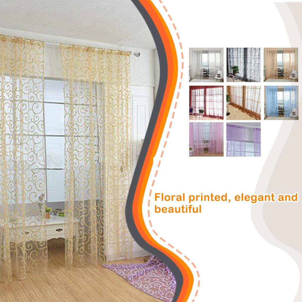 Home Hotel Window Curtain Replacement Bedroom Breathable Full Drape Privacy Protection Decoration Furniture Accessory