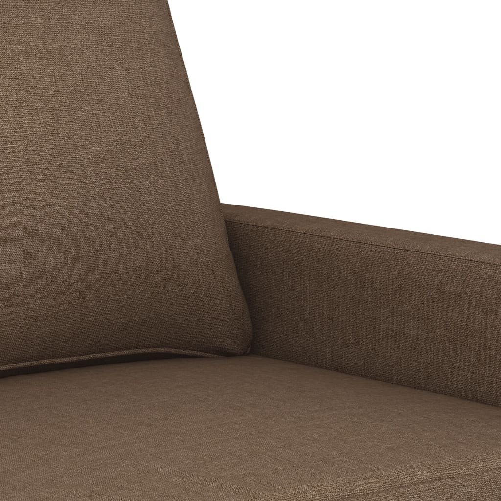 Vidaxl 3-Piece Lounge Set, Fabric Upholstered, Brown