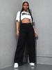 2025 Spring Women's Light Wash Floor-Length Wide Leg Jeans